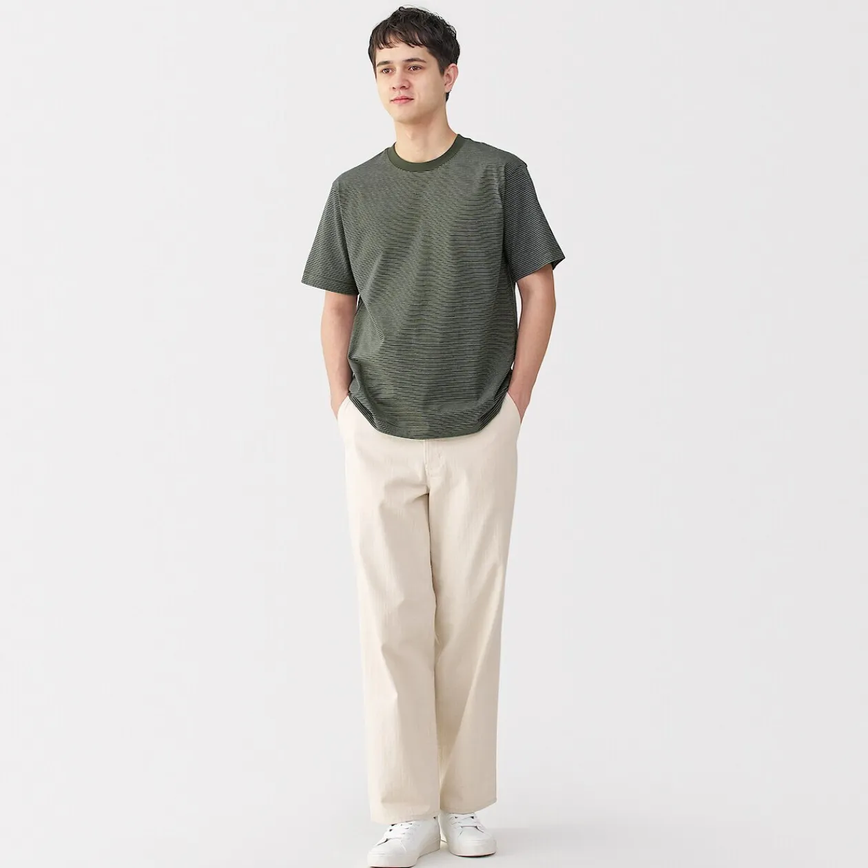 Hauts Et T‐Shirts^Muji T‐shirt en jersey pour homme ‐ Rayé