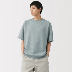 Hauts Et T‐Shirts^Muji T-shirt en tissu gaufré Quick Dry pour homme