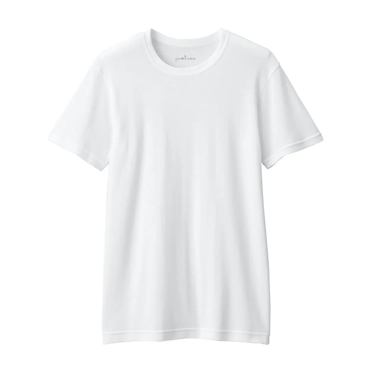 Hauts Et T‐Shirts|Sous‐Vêtements^Muji T‐shirt manches courtes col crew en coton chaud pour homme