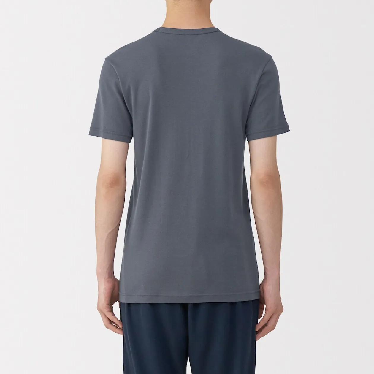 Hauts Et T‐Shirts|Sous‐Vêtements^Muji T‐shirt manches courtes col crew en coton chaud pour homme