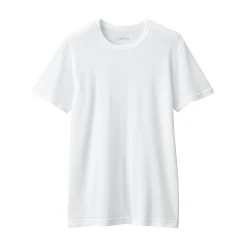 Hauts Et T‐Shirts|Sous‐Vêtements^Muji T‐shirt manches courtes col crew en coton chaud pour homme