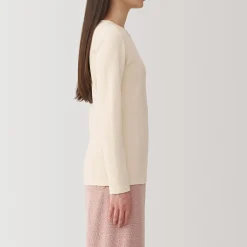 Hauts Et T‐Shirts|Sous‐Vêtements^Muji T‐shirt manches longues col rond en coton et laine chauds pour femme