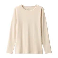 Hauts Et T‐Shirts|Sous‐Vêtements^Muji T‐shirt manches longues col rond en coton et laine chauds pour femme
