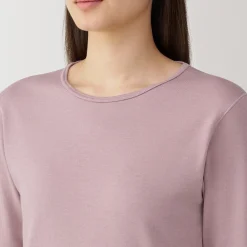 Hauts Et T‐Shirts|Sous‐Vêtements^Muji T‐shirt manches longues col rond en coton et laine chauds pour femme