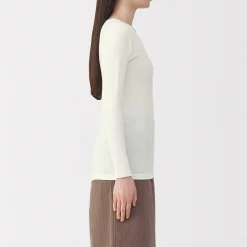 Hauts Et T‐Shirts|Sous‐Vêtements^Muji T‐shirt manches longues col rond en coton chaud pour femme