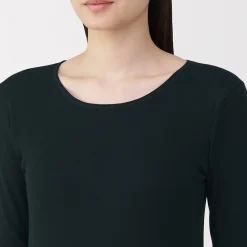 Hauts Et T‐Shirts|Sous‐Vêtements^Muji T‐shirt manches longues col rond en coton chaud pour femme