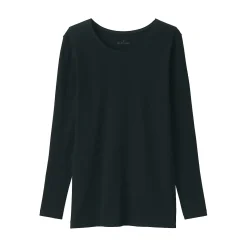 Hauts Et T‐Shirts|Sous‐Vêtements^Muji T‐shirt manches longues col rond en coton chaud pour femme