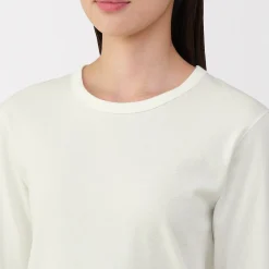 Hauts Et T‐Shirts|Sous‐Vêtements^Muji T‐shirt manches longues col rond en coton épais et chaud pour femme