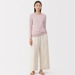 Hauts Et T‐Shirts|Sous‐Vêtements^Muji T‐shirt manches longues col rond en coton épais et chaud pour femme