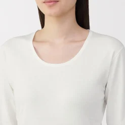 Hauts Et T‐Shirts|Sous‐Vêtements^Muji T‐shirt manches longues col U en coton épais et chaud pour femme