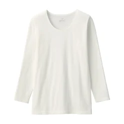 Hauts Et T‐Shirts|Sous‐Vêtements^Muji T‐shirt manches longues col U en coton épais et chaud pour femme