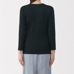 Hauts Et T‐Shirts|Sous‐Vêtements^Muji T‐shirt manches longues col U en coton épais et chaud pour femme