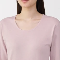 Hauts Et T‐Shirts|Sous‐Vêtements^Muji T‐shirt manches longues col U en coton épais et chaud pour femme