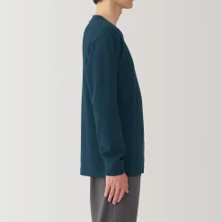 Hauts Et T‐Shirts|Sous‐Vêtements^Muji T‐shirt manches longues col rond en coton et laine chauds pour homme