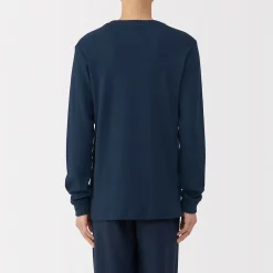 Hauts Et T‐Shirts|Sous‐Vêtements^Muji T‐shirt manches longues col rond en coton et laine chauds pour homme