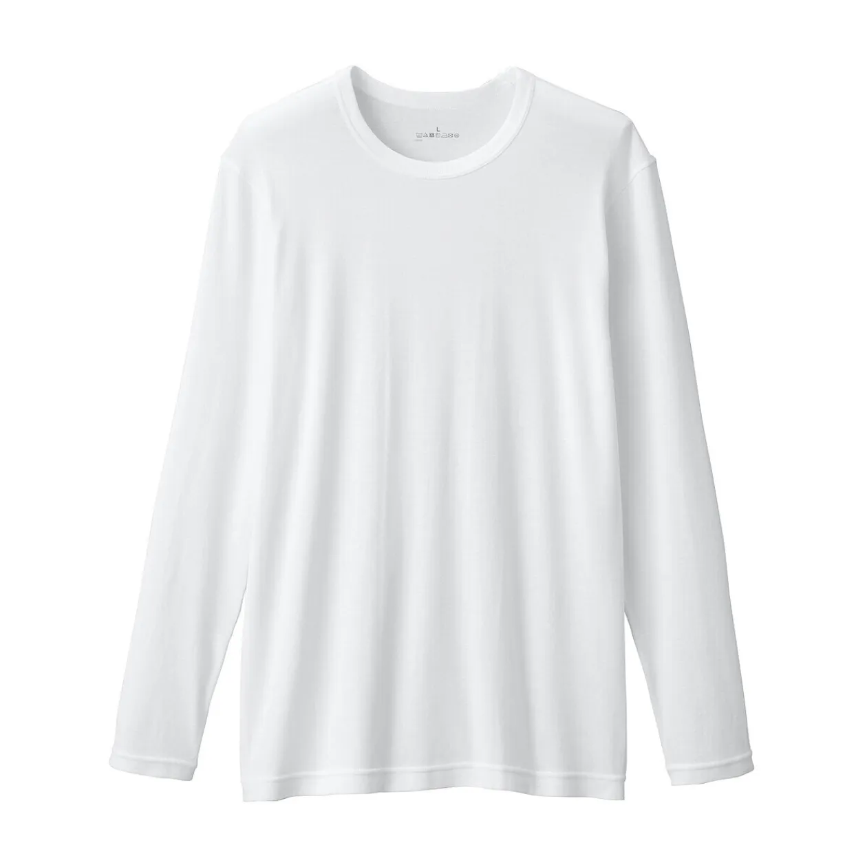 Hauts Et T‐Shirts|Sous‐Vêtements^Muji T‐shirt manches longues col crew en coton chaud pour homme