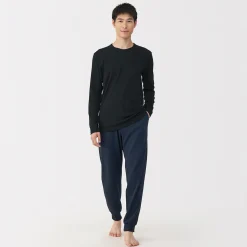 Hauts Et T‐Shirts|Sous‐Vêtements^Muji T‐shirt manches longues col crew en coton chaud pour homme