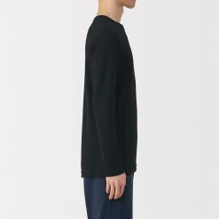 Hauts Et T‐Shirts|Sous‐Vêtements^Muji T‐shirt manches longues col crew en coton chaud pour homme