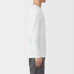 Hauts Et T‐Shirts|Sous‐Vêtements^Muji T‐shirt manches longues col crew en coton chaud pour homme