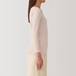 Hauts Et T‐Shirts|Sous‐Vêtements^Muji T‐shirt manches longues col U en coton chaud pour femme