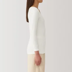 Hauts Et T‐Shirts|Sous‐Vêtements^Muji T‐shirt manches longues col U en coton chaud pour femme
