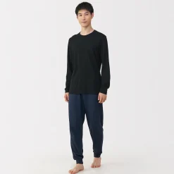 Hauts Et T‐Shirts|Sous‐Vêtements^Muji T‐shirt manches longues col U en coton épais et chaud pour homme