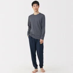 Hauts Et T‐Shirts|Sous‐Vêtements^Muji T‐shirt manches longues col U en coton épais et chaud pour homme