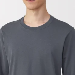 Hauts Et T‐Shirts|Sous‐Vêtements^Muji T‐shirt manches longues col U en coton épais et chaud pour homme