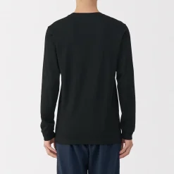 Hauts Et T‐Shirts|Sous‐Vêtements^Muji T‐shirt manches longues col U en coton épais et chaud pour homme