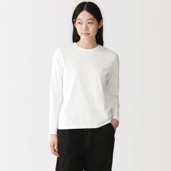 Hauts Et T‐Shirts^Muji T‐shirt manches longues en coton mélangé pour femme