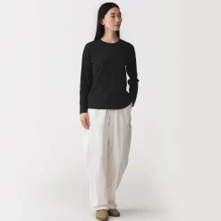 Hauts Et T‐Shirts^Muji T‐shirt manches longues en coton mélangé pour femme
