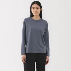 Hauts Et T‐Shirts^Muji T‐shirt manches longues en coton mélangé pour femme