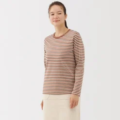 Hauts Et T‐Shirts^Muji T‐shirt manches longues en coton mélangé pour femme