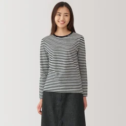 Hauts Et T‐Shirts^Muji T‐shirt manches longues en coton mélangé pour femme