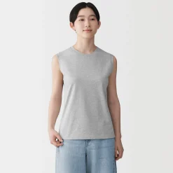 Hauts Et T‐Shirts^Muji T-shirt sans manches en jersey pour femme