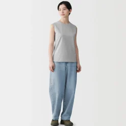 Hauts Et T‐Shirts^Muji T-shirt sans manches en jersey pour femme
