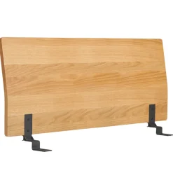 Lits^Muji Tête de lit plateforme double en chêne