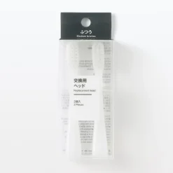 Soin Bucco‐Dentaires|Accessoires De Voyage^Muji Têtes de brosse à dents de rechange ‐ Poils moyens, lot de 2