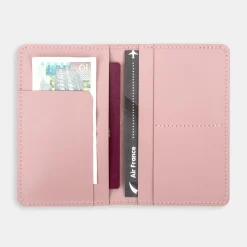 Accessoires De Voyage|Pochettes De Voyage^Muji Étui de passeport en cuir recyclé - Rosa