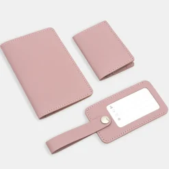 Accessoires De Voyage|Pochettes De Voyage^Muji Étui de passeport en cuir recyclé - Rosa