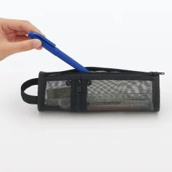 Trousses Et Pots À Crayons^Muji Étui en maille de nylon Noir