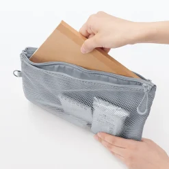 Packing Cubes Et Accessoires De Voyage|Pochettes De Voyage^Muji Étui en polyester à double fermeture éclair L