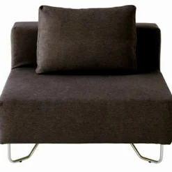 Canapés Et Repose-Pieds^Muji Unité de canapé modulable noir/marron (Dont Eco‐part. 5,50 €)