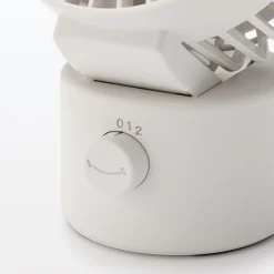 Ventilateurs^Muji Ventilateur de bureau oscillant port USB Blanc