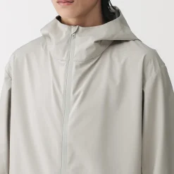 Vestes Et Manteaux^Muji Veste à capuche en polyester déperlante pour homme