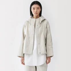 Vestes Et Manteaux^Muji Veste à capuche en toile de coton léger pour femme