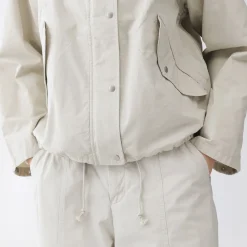 Vestes Et Manteaux^Muji Veste à capuche en toile de coton léger pour femme