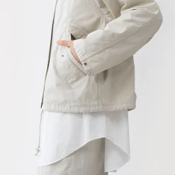 Vestes Et Manteaux^Muji Veste à capuche en toile de coton léger pour femme