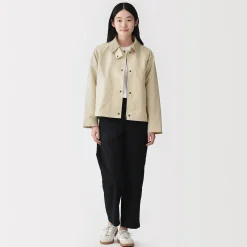 Vestes Et Manteaux^Muji Veste à col montant en velours côtelé déperlant pour femme
