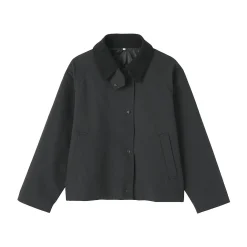 Vestes Et Manteaux^Muji Veste à col montant en velours côtelé déperlant pour femme
